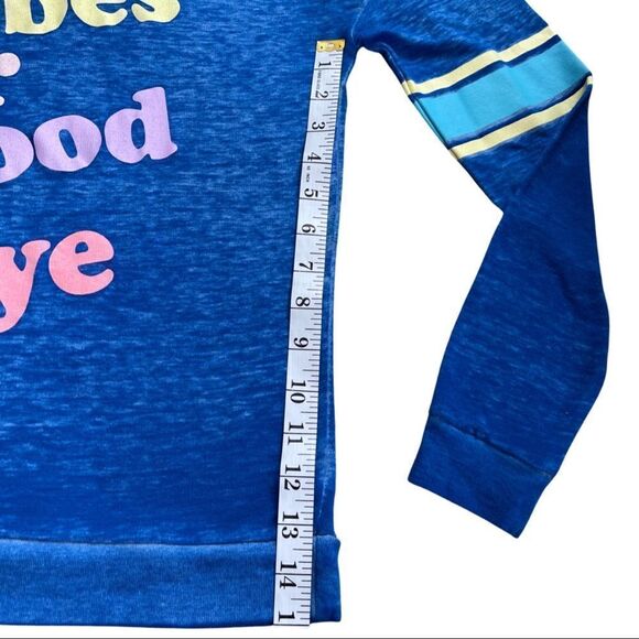 Fifth Sun “GOOD VIBES OR GOOD BYE” Long Sleeve Burnout T-Shirt - Picture 8 of 10